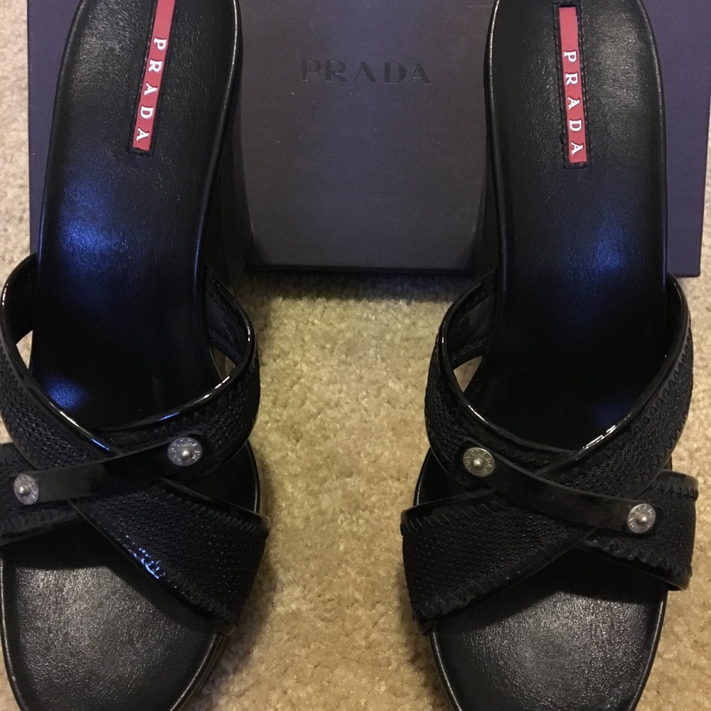 Women’s Prada Wedge Sandal - Picture 2 of 8